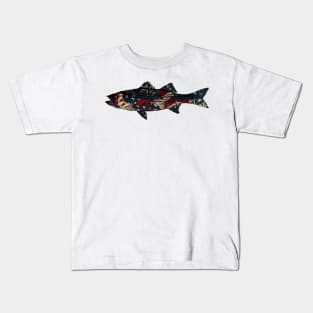 Striped bass American Fishing Kids T-Shirt